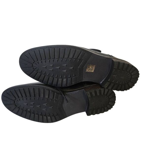 Santino Luciano mens black leather lace up boots. Size 9. NWOT - Picture 5 of 6